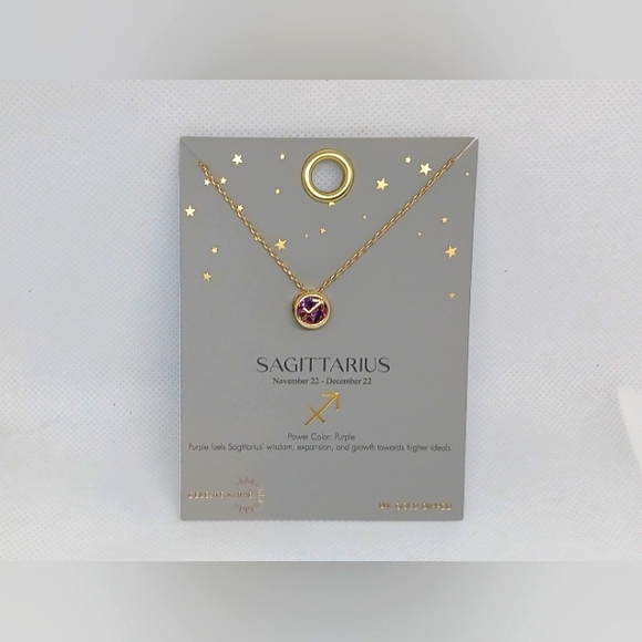 Celeste & Rae Jewelry - ♐️NWT 14ktGOLD DIPPED SAGITTARIUS NECKLACE♐️